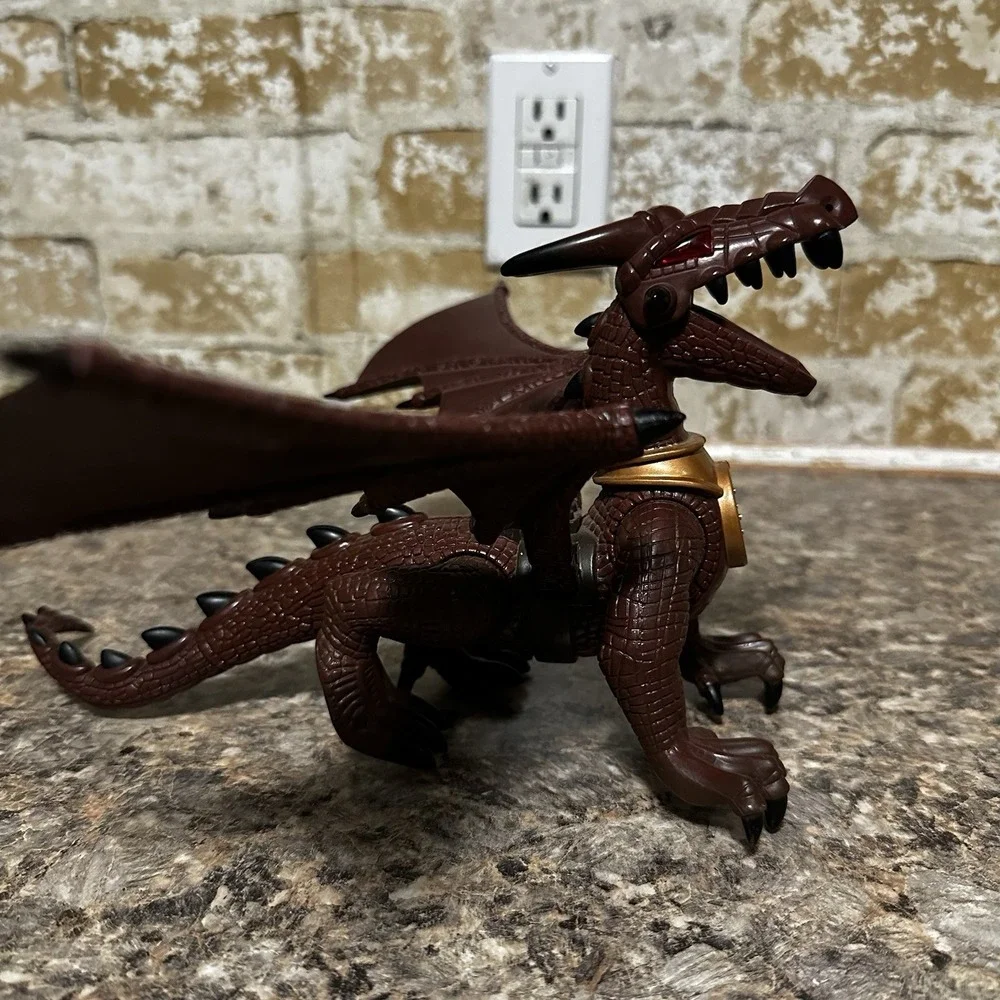 Mega Bloks Dragons Series - Red Black Dragon Figure - No Orb